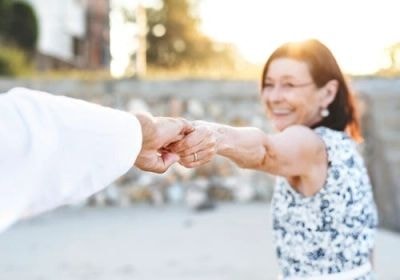 Couple reviewing questionnaire together